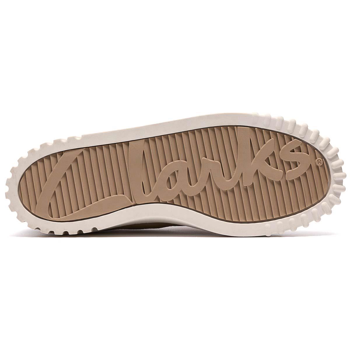 Beige Suede Clarks Womens Mayhill Walk Trainers Sole