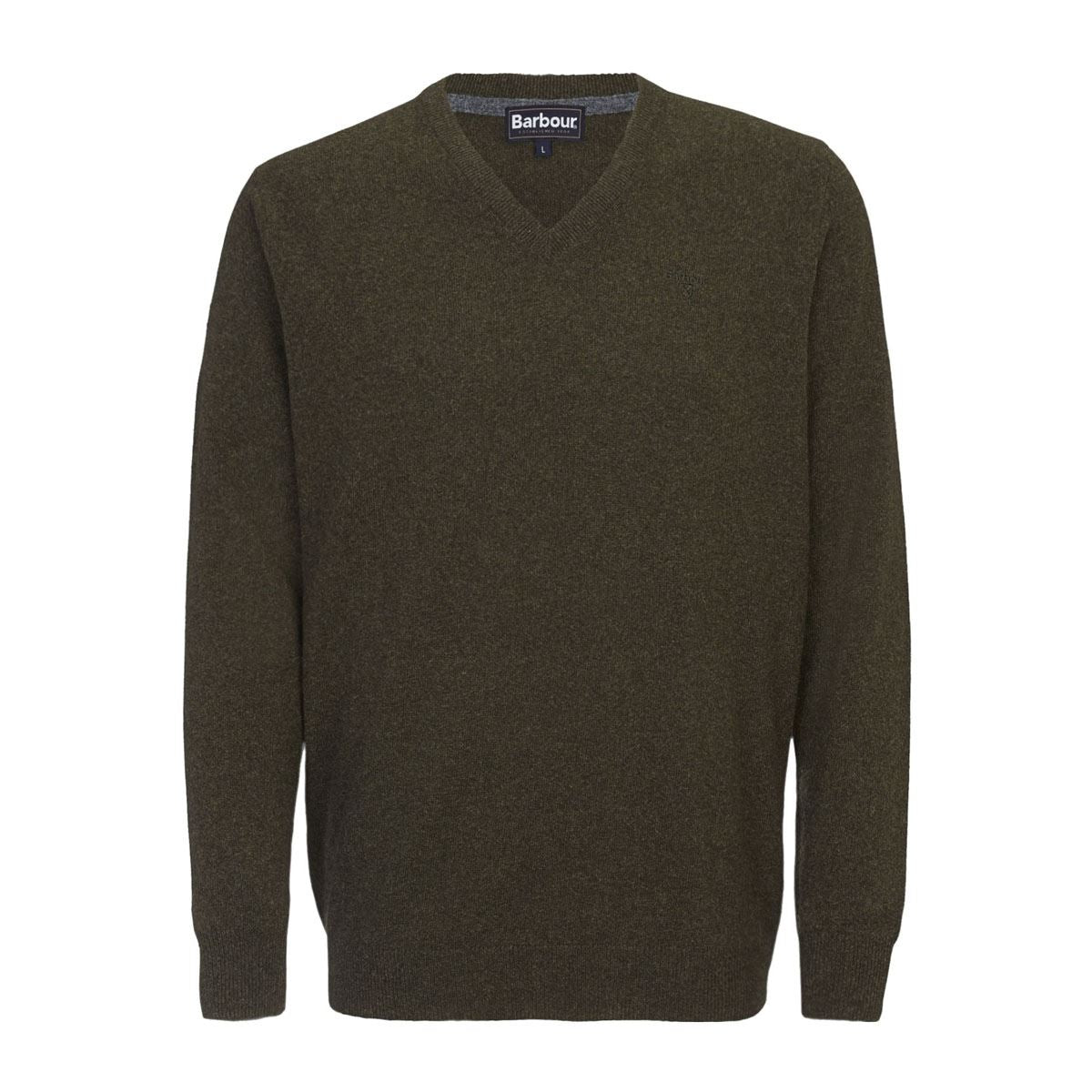 Barbour Mens Essential Lambswool V Neck Sweater