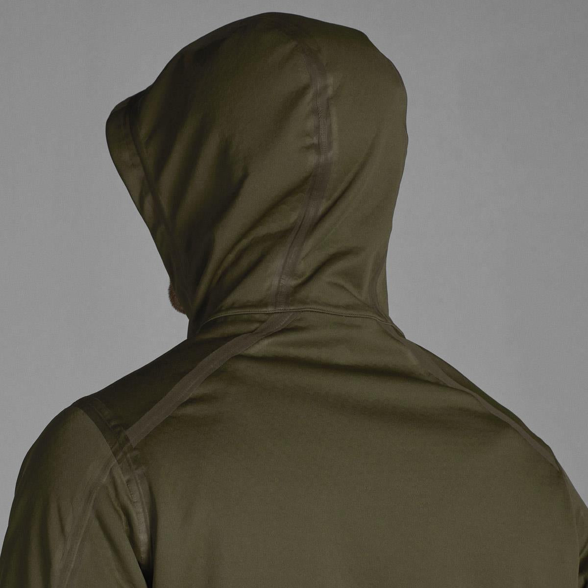 Pine Green Seeland Hawker Jacket Rear Hood Detail