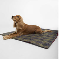 Classic Tartan/Red Barbour Dog Towel/Blanket flat