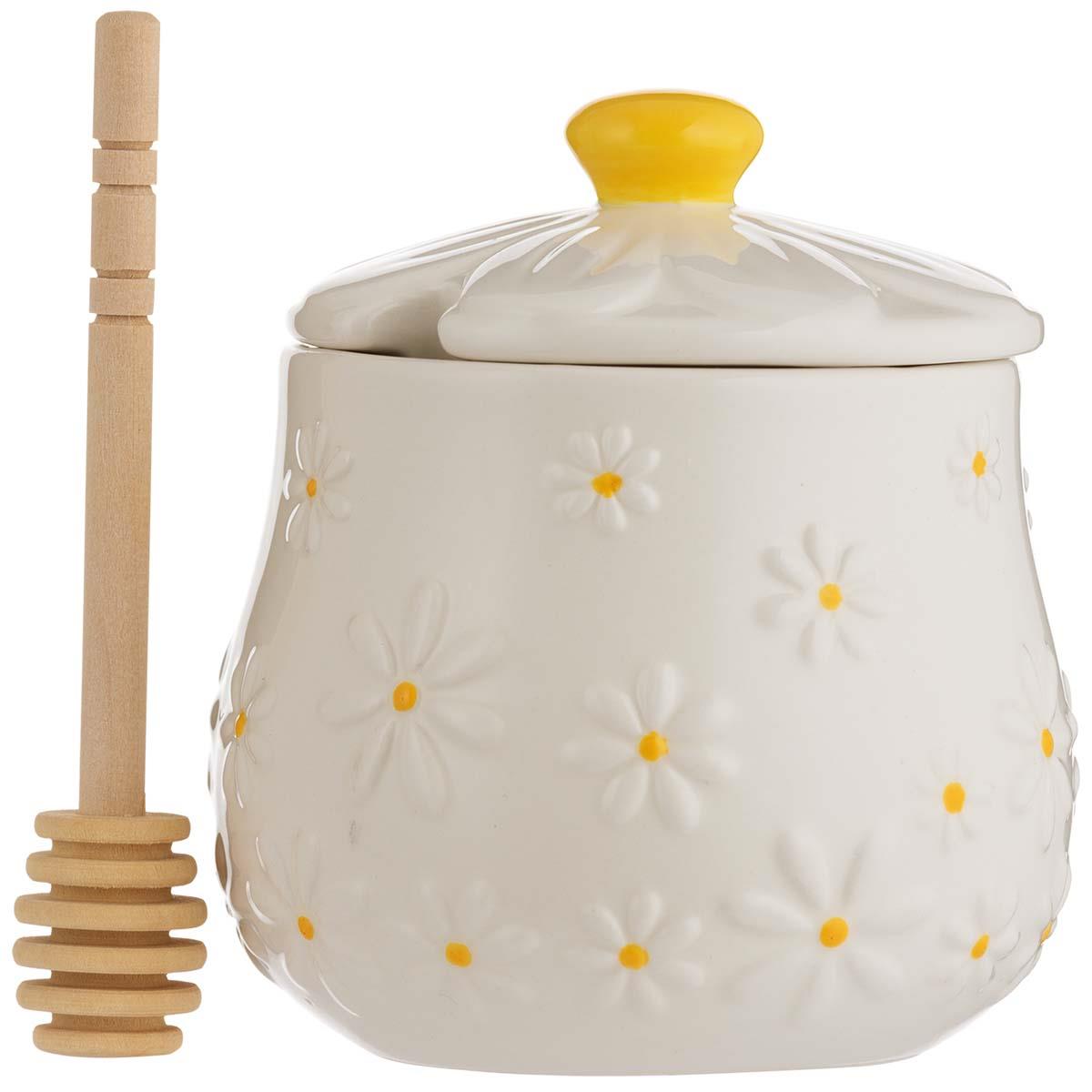 Price and Kensington Daisy Honey Pot and Drizzler
