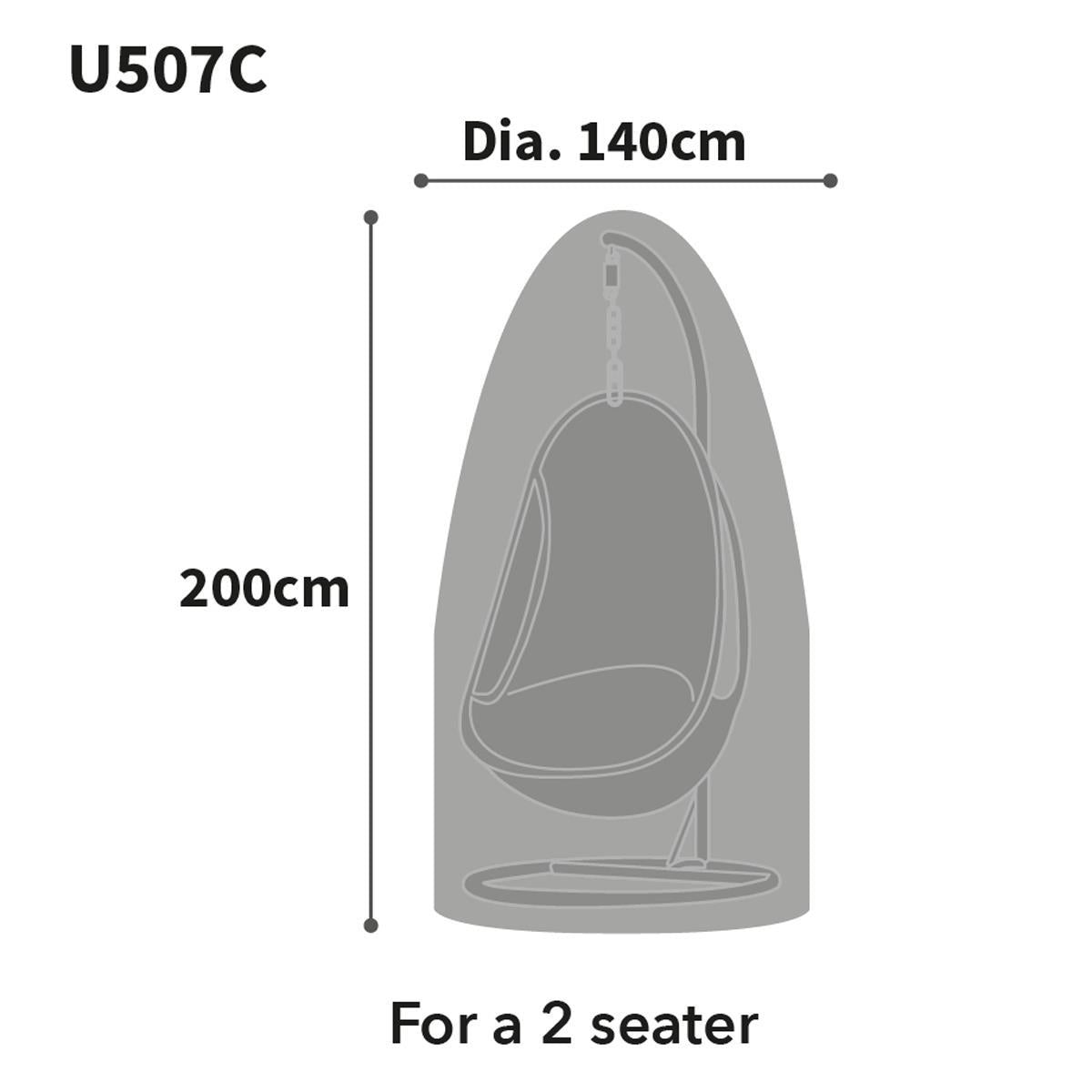 Bosmere Ultimate Protector Hanging Chair Cover Double Charcoal U507C
