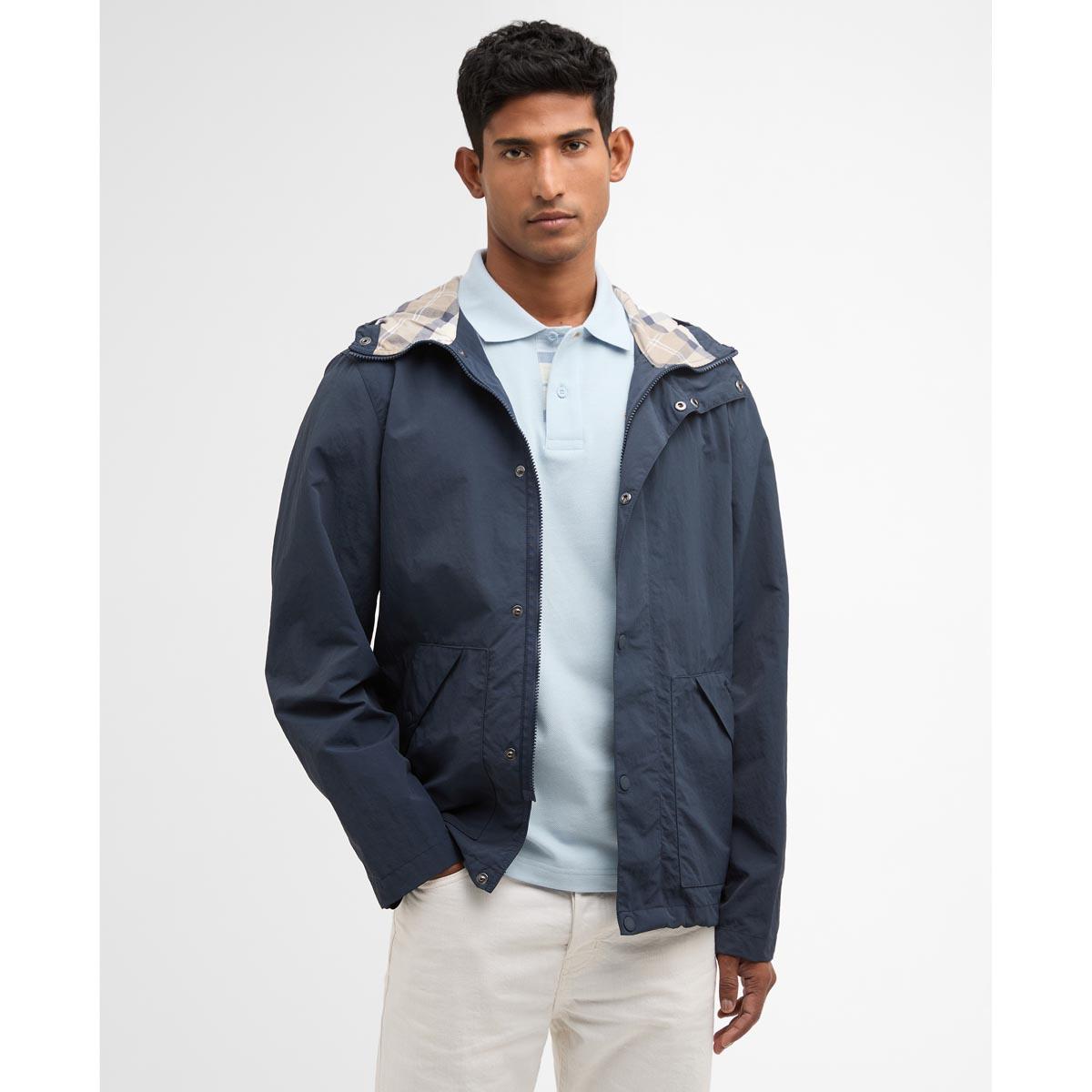 Navy Baywick Showerproof Jacket front