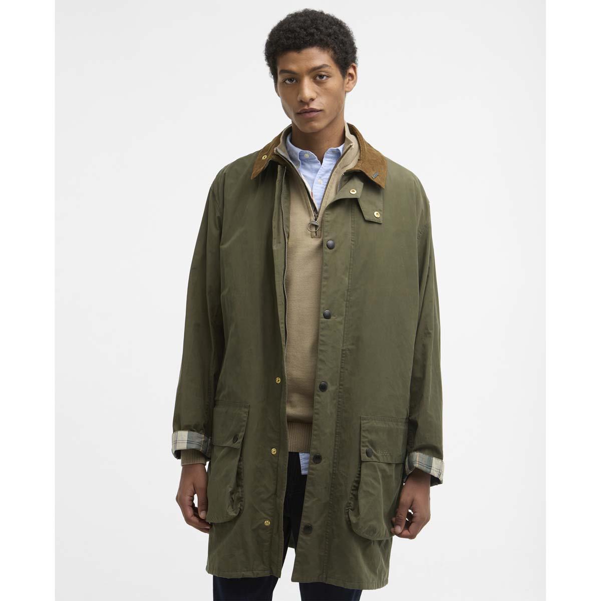 Ivy Green Barbour Mens Icons Border Casual Jacket front