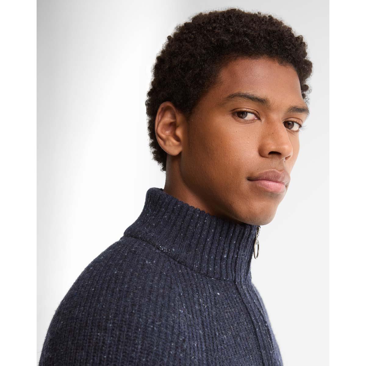 Barbour Mens Essential Fleck Half Zip Jumper