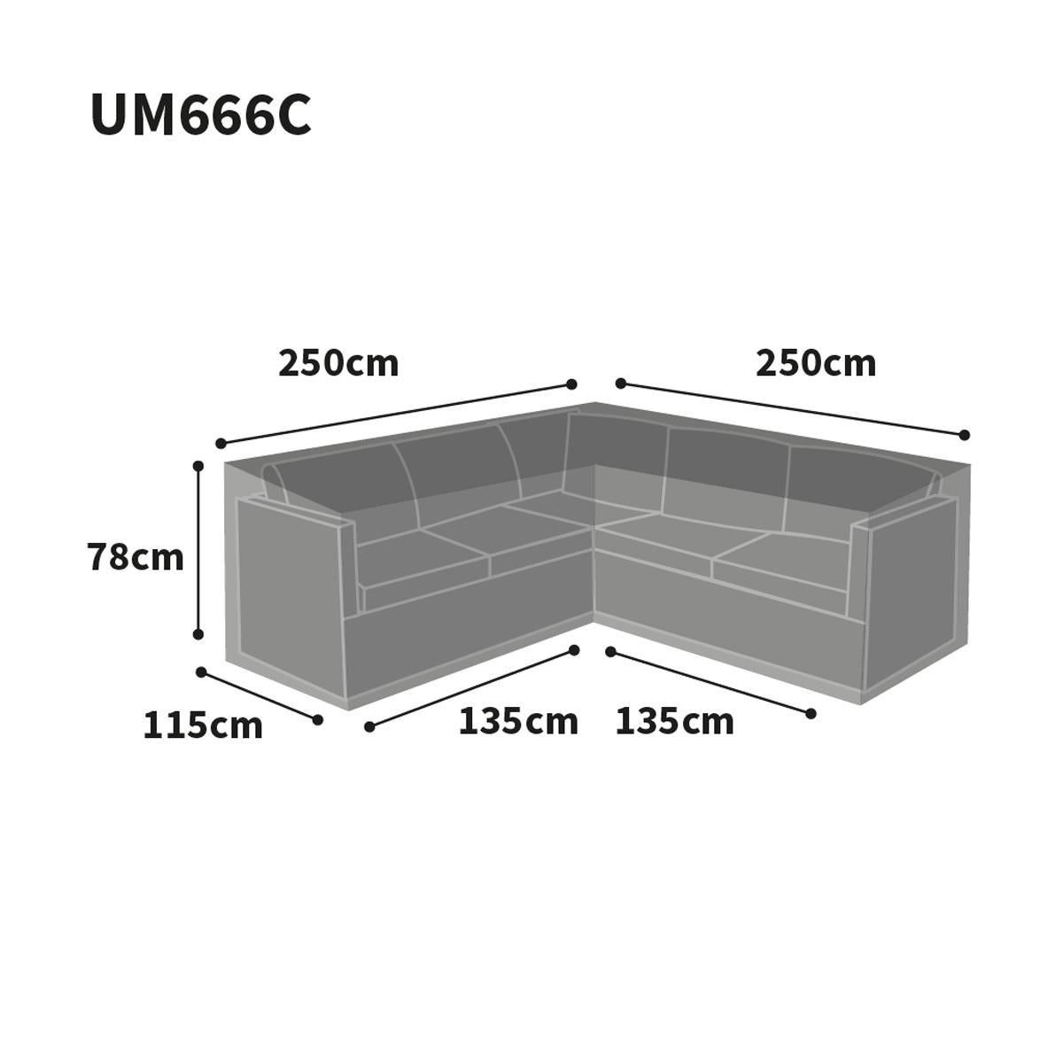 Bosmere Ultimate Protector L Shaped Sofa Cover size