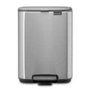 Matt Steel Fingerprint Proof Brabantia Bo Pedal Bin 4 Litre