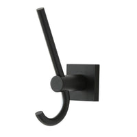 Miller Atlanta Double Robe Hook / Matte Black 8812B