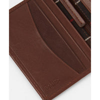 Brown/Classic Barbour Mens Colwell Small Billfold Wallet Slots