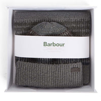 Barbour Branton Beanie & Scarf Gift Set / Midnight Oak MGS0089TN381