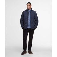 Dark Navy Barbour Mens Winter Chelsea Quilted Jacket Front