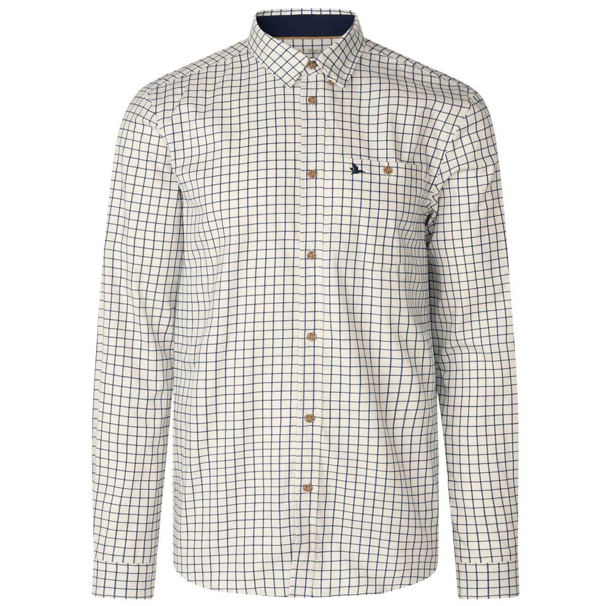 Dark Sapphire Check Seeland Mens Oxford Shooting Shirt