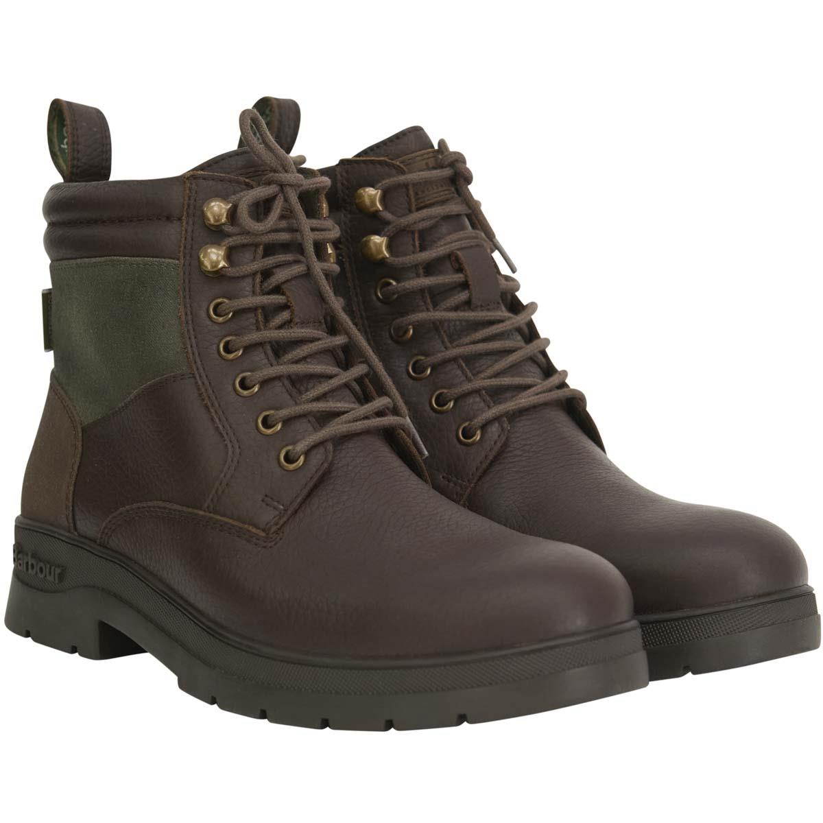 Dark Brown Barbour Mens Eslington Boot