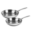 Kuhn Rikon Allround 2-Piece Frying Pan Set Uncoated 24cm and 28cm