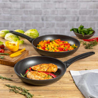 Kuhn Rikon Easy Induction 2-Piece Frying Pan Set 24cm and 28cm
