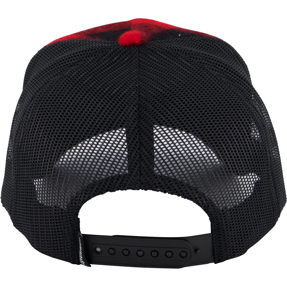 Black/Red Swanndri Swanni Trucker Cap Rear