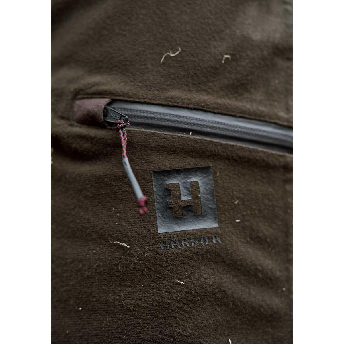 Hunting Green/Shadow Brown Harkila Mens Aspire HWS Waterproof Trousers Detail