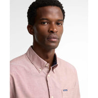 Russet Brown Barbour Mens Marsden Tailored Oxford Shirt Chest