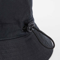 Barbour Mens Transport Wax 6 Panels Hat Navy close up