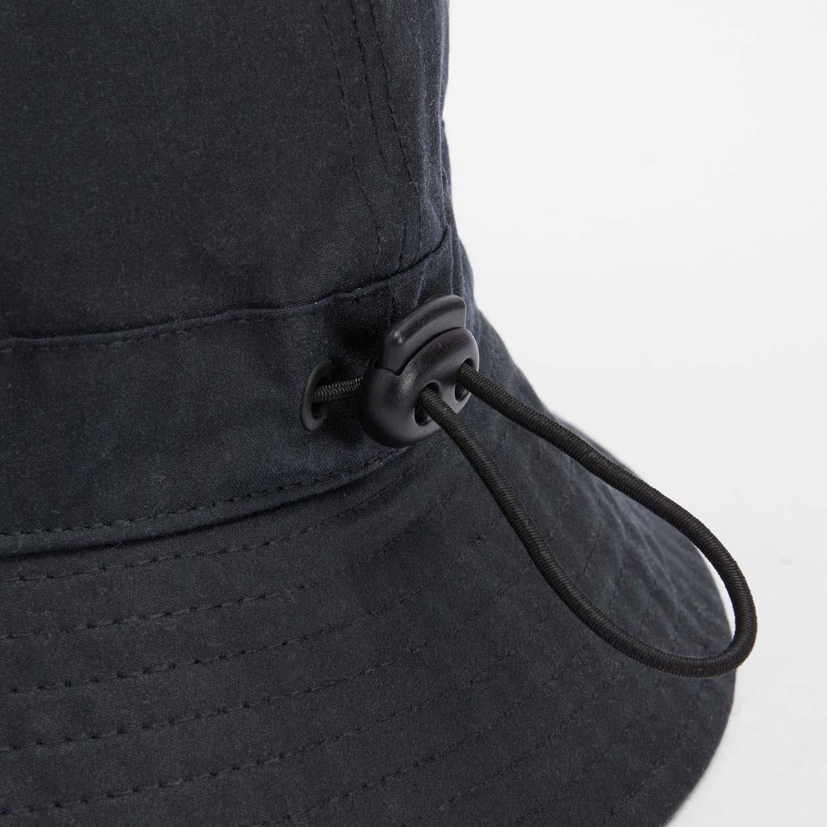 Barbour Mens Transport Wax 6 Panels Hat Navy close up