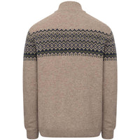 Hoggs Of Fife Mens Colonsay Fair Isle 1/4 Zip Pullover