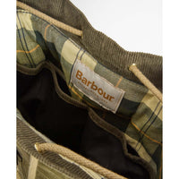 Dusky Green Barbour Mia Drawstring Tote Bag Open