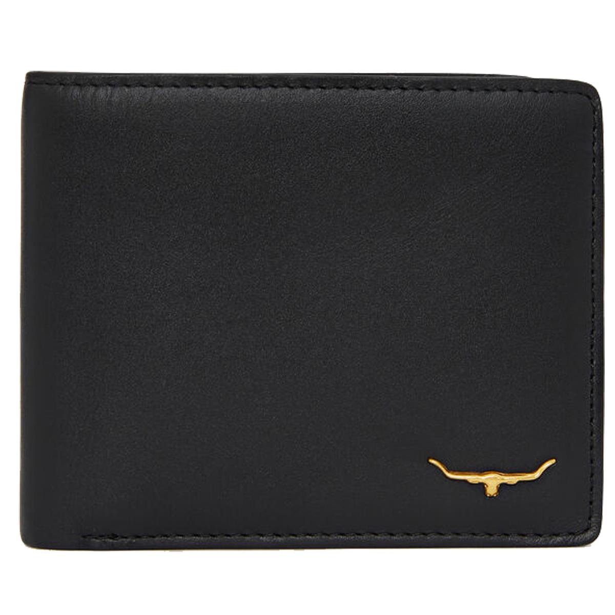 Black R. M. Williams Mens City Slim Bi-Fold Wallet