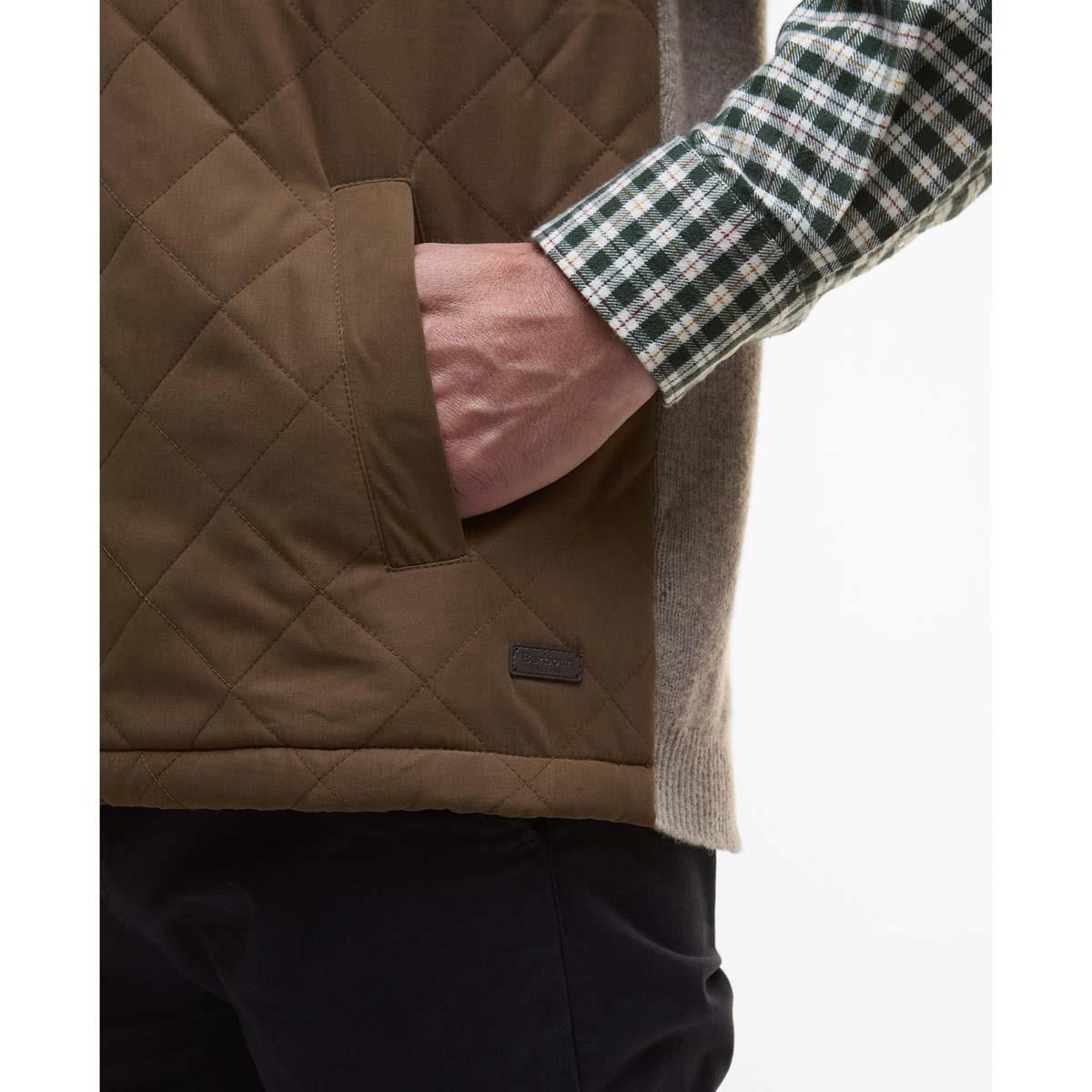 Stone Barbour Mens Shoveler Knitted Gilet Pocket
