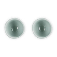 Le Creuset Stoneware Set of 2 Egg Cups La Jardin Collection sea salt