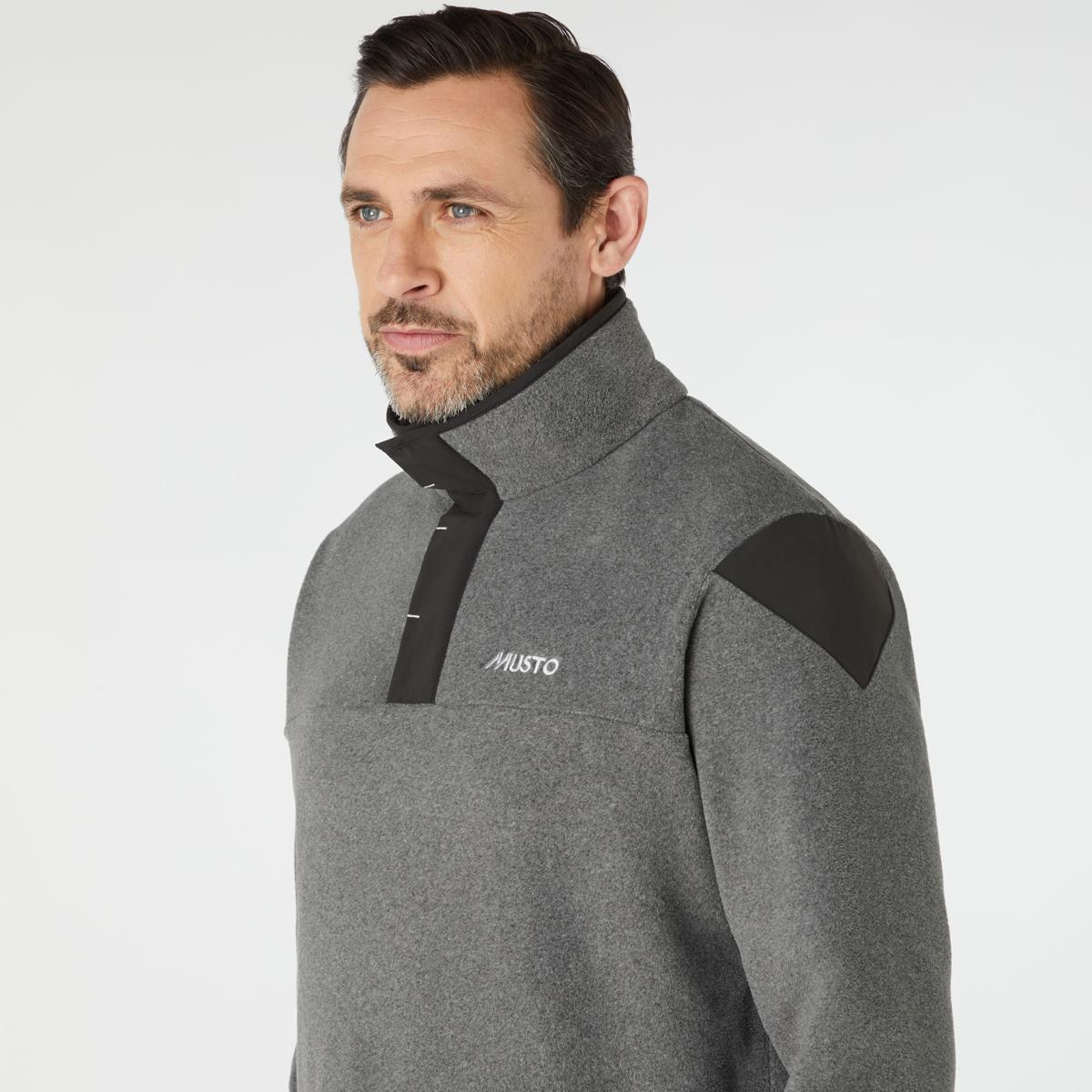 Musto Mens Nautic Polartec Snap Pullover Fleece