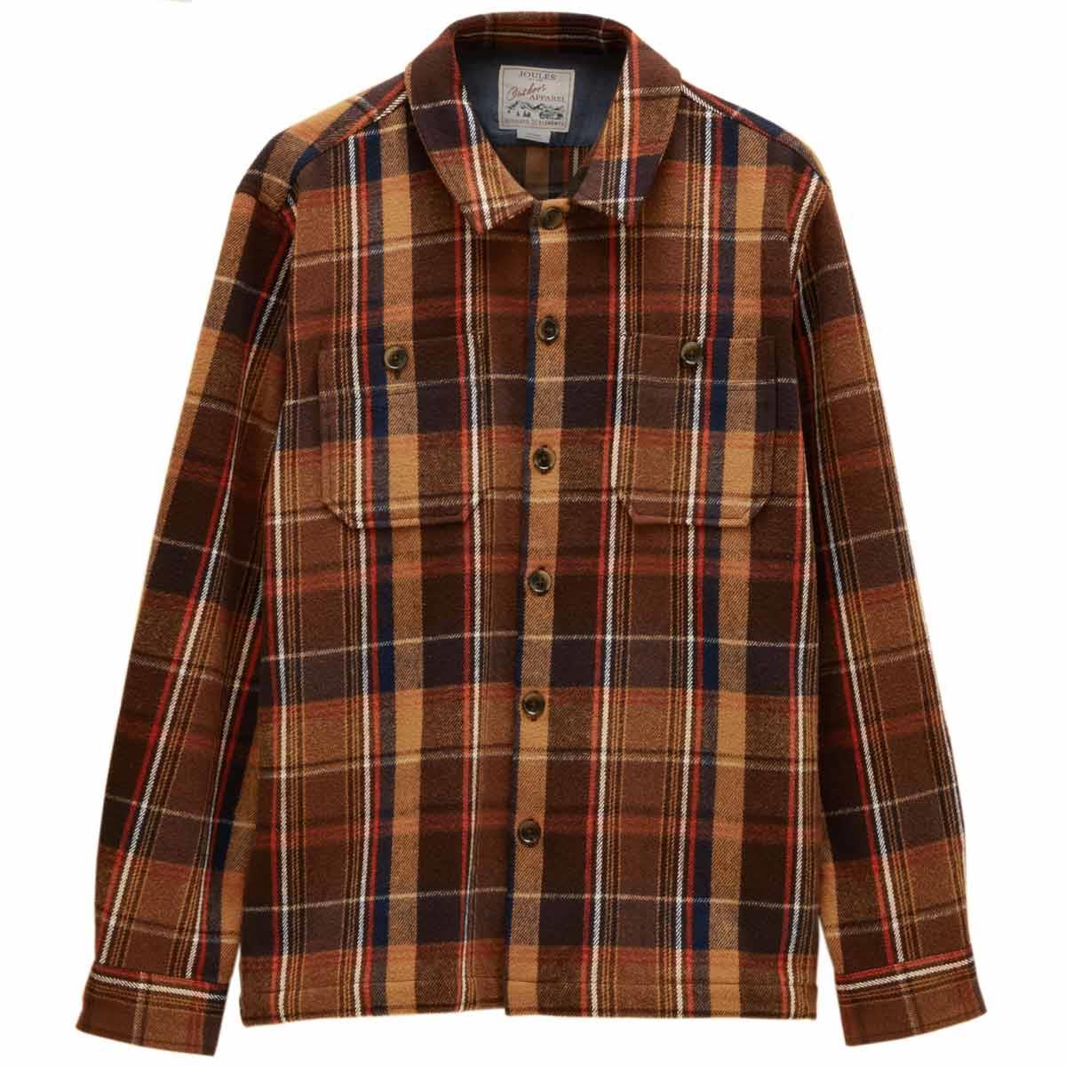 Joules Mens Check Flannel Overshirt