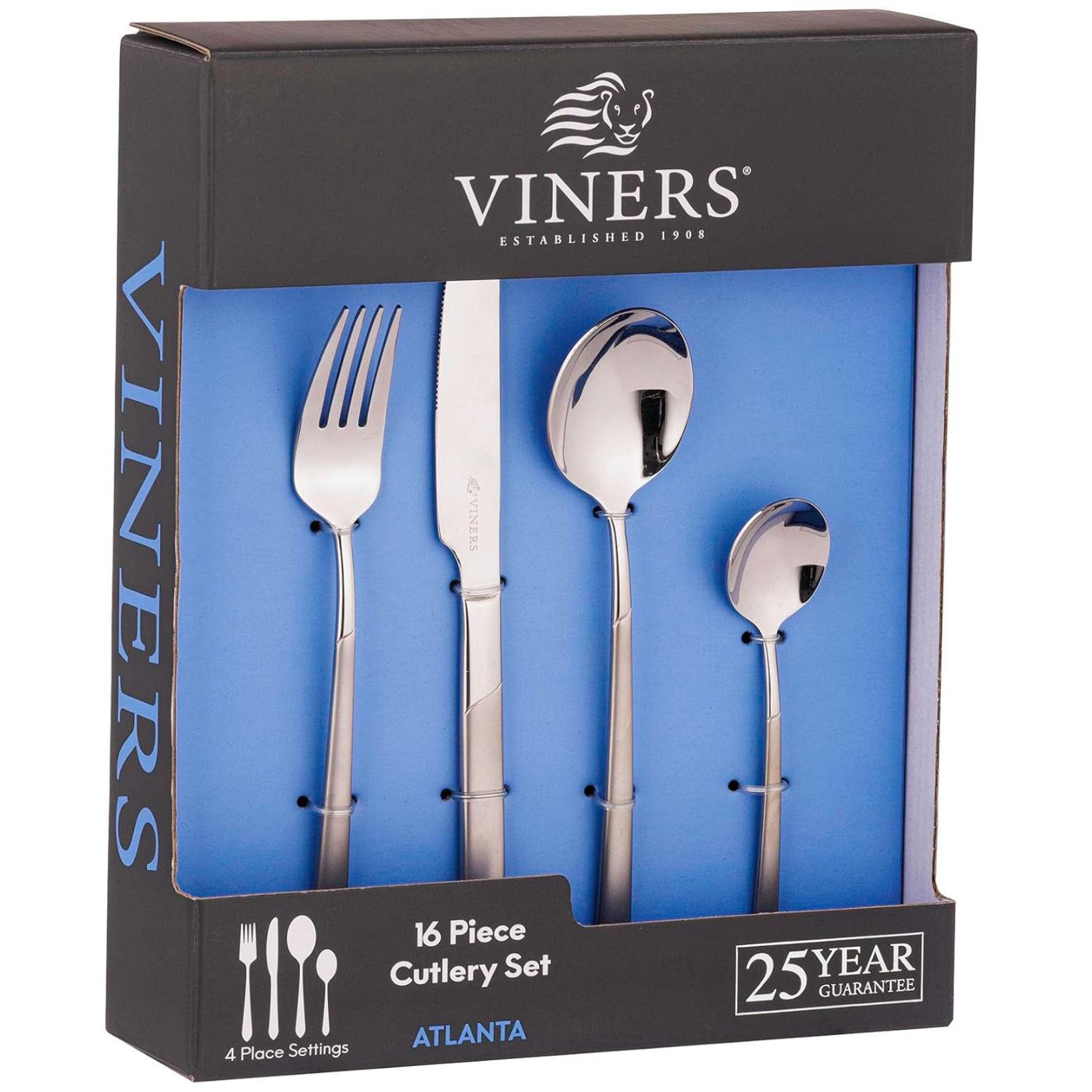 Viners Atlanta 18/0 16 Piece Cutlery Set