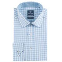 Summer Blue Albert and Maurice Mens Kingsthorne Check Shirt