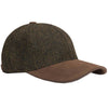 Hoggs Of Fife Herringbone Tweed Baseball Cap