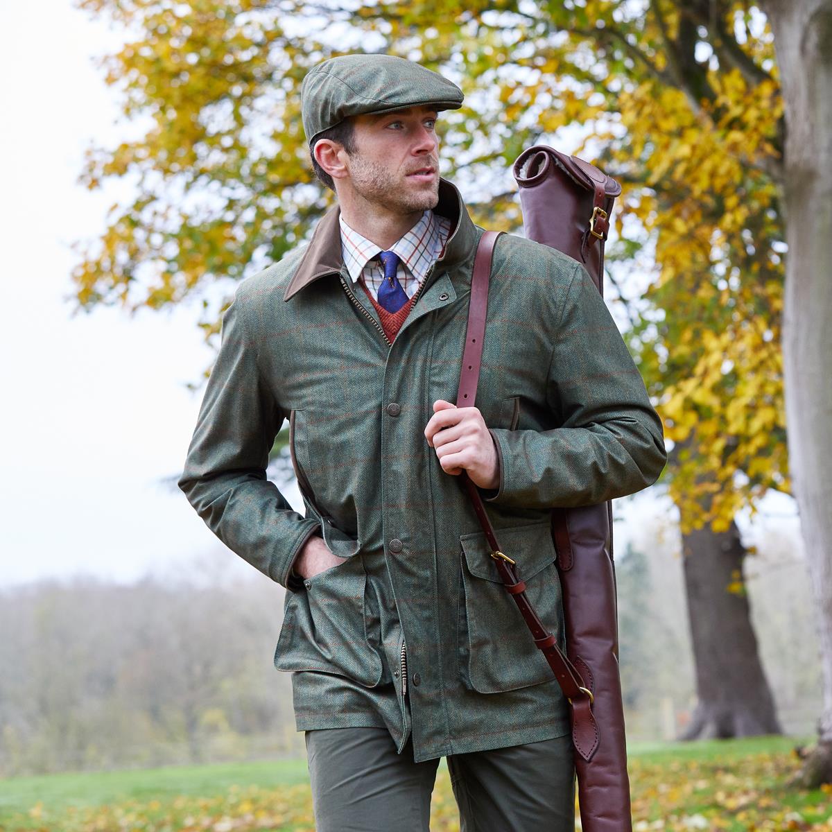 Olive Alan Paine Mens Didsmere Coat Lifestyle