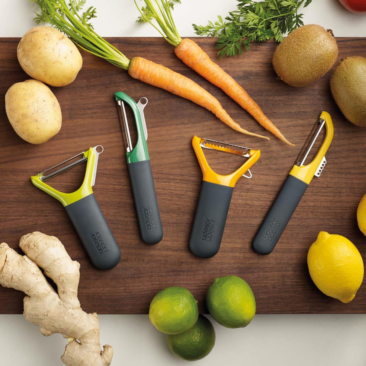 Dark Green Joseph Joseph Multi-Peel Straight Peeler board