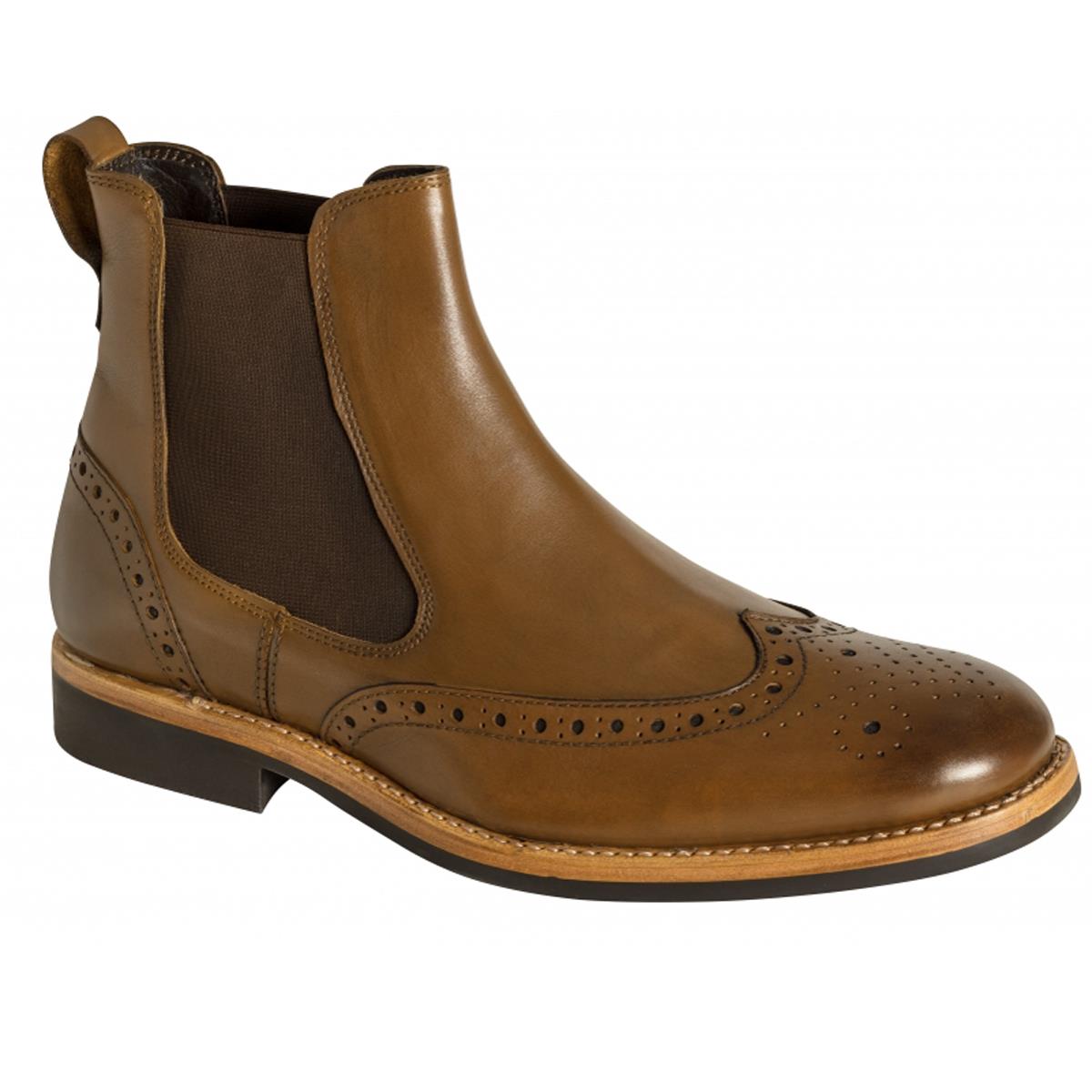 Hoggs Of Fife Mens Stanley Semi-Brogue Dealer Boots