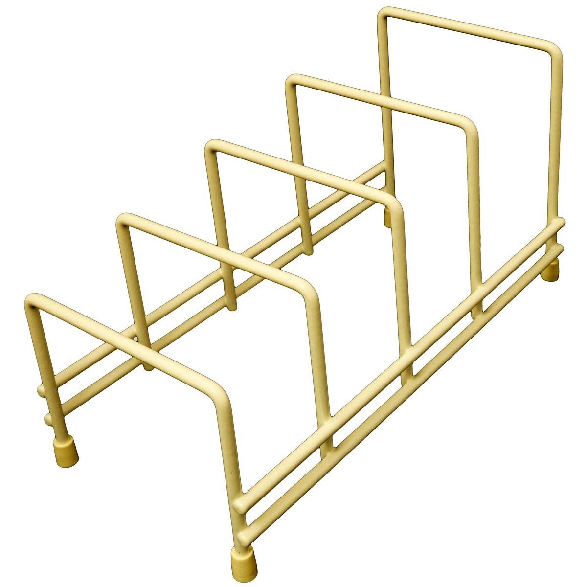 Cream Delfinware Plate Storage Rack