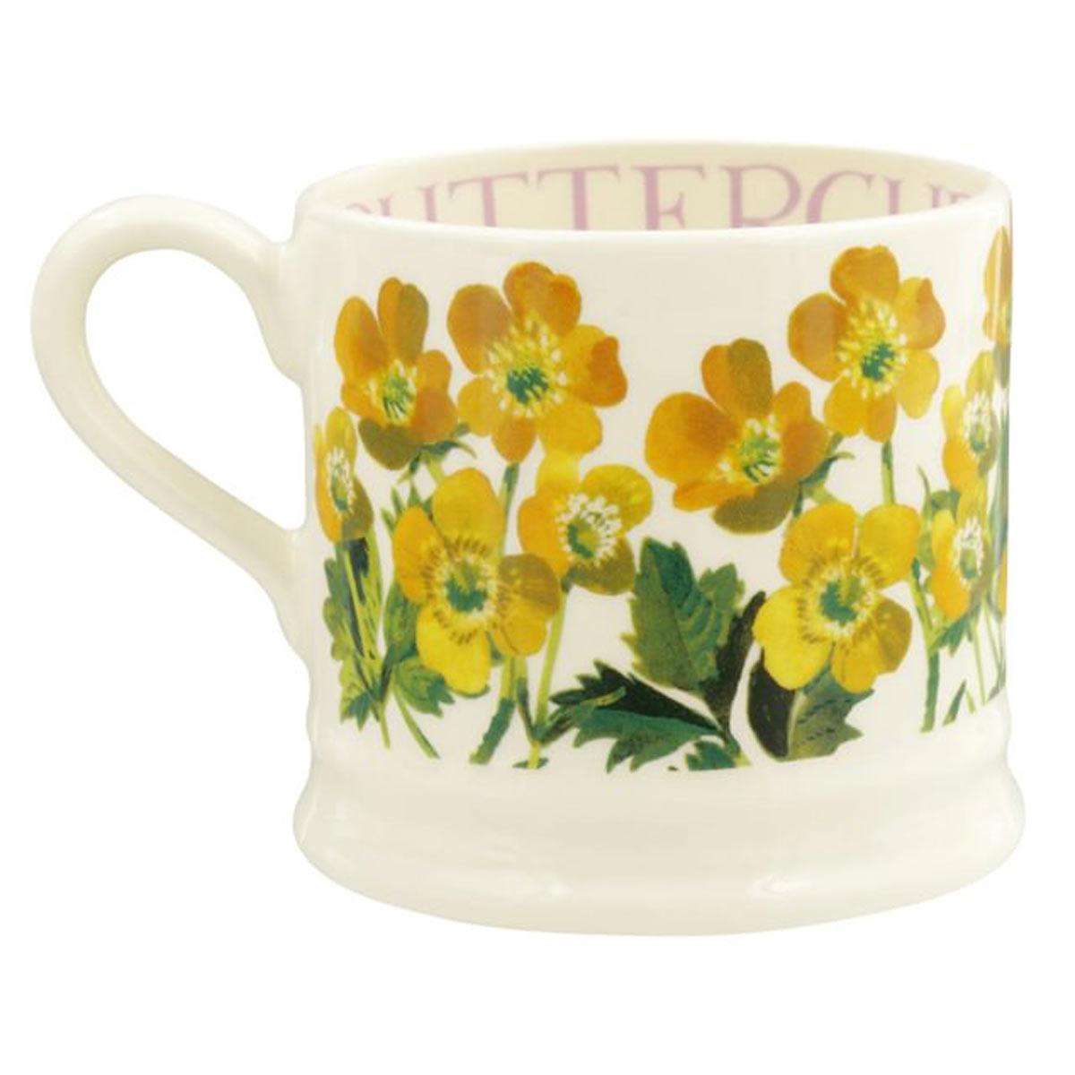 Emma Bridgewater Flowers Buttercup Small Mug Side View