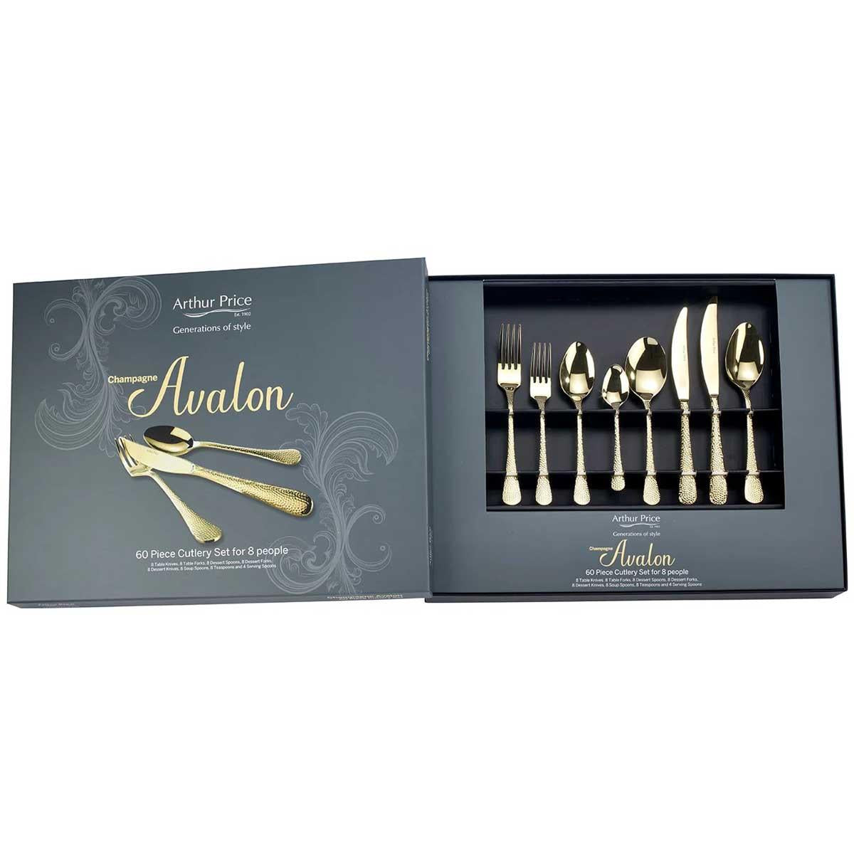 Arthur Price Avalon Champagne 60 Piece Box Set