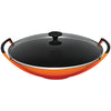 Le Creuset Cast Iron Wok & Glass Lid