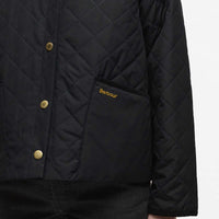 Black/Ancient Barbour Womens Anise Quilted Jacket pocket