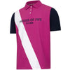 Berry/Navy Hoggs Of Fife Womens Abbey Sash Jersey Polo