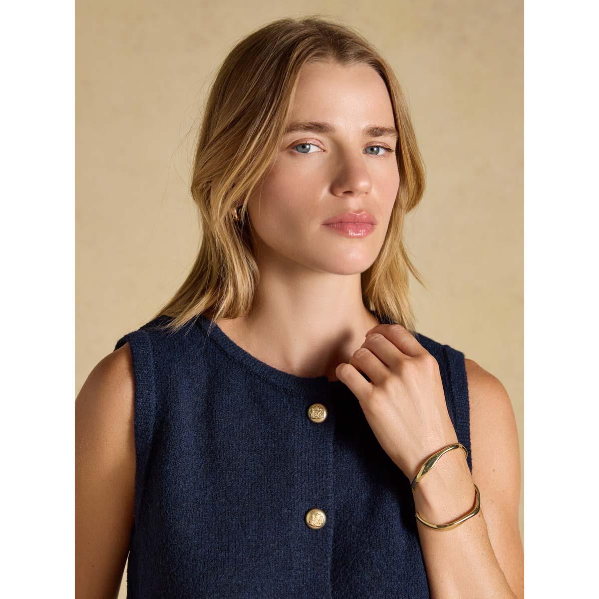 Joules Womens Holly Button Tank Top