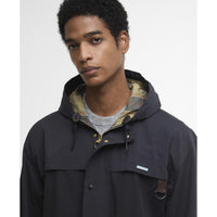 Navy Barbour Mens Icons Durham Casual Jacket collar