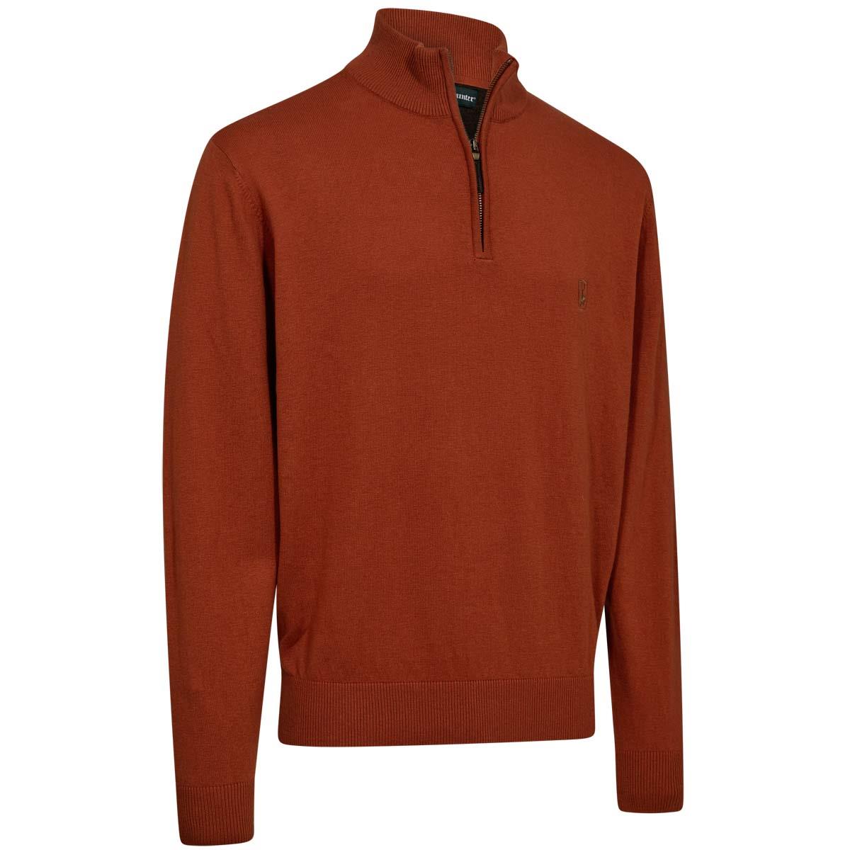 Deerhunter Mens Harrington Half-Zip Knit