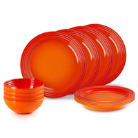 Le Creuset Stoneware 12 Piece Dinnerware Set