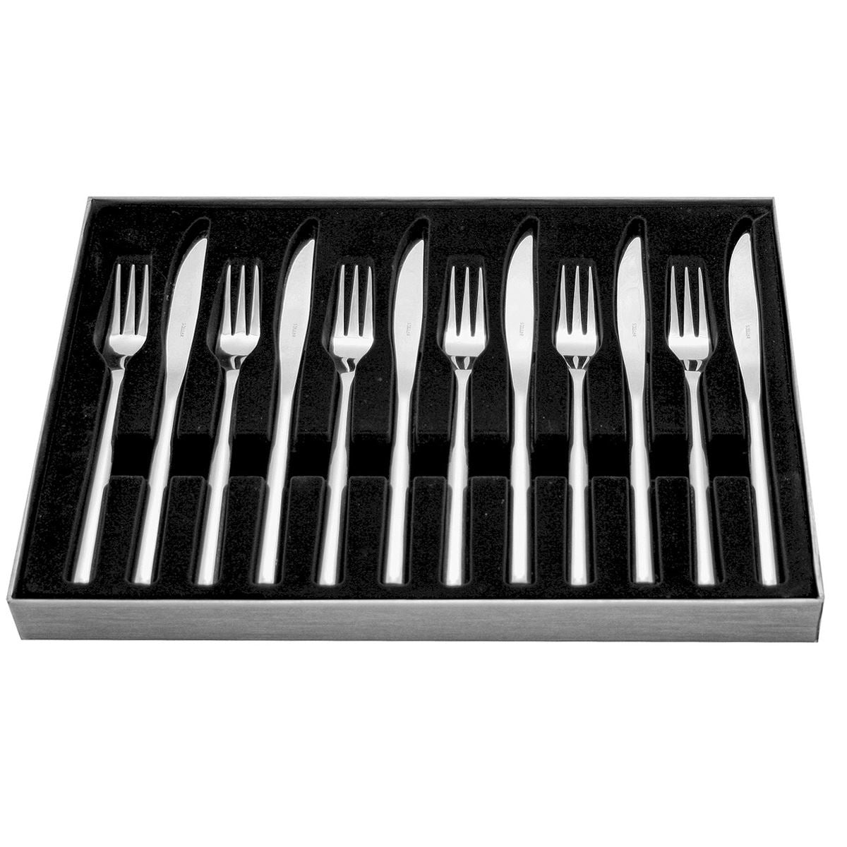 Stellar Rochester Steak Knife and Fork Set Boxed