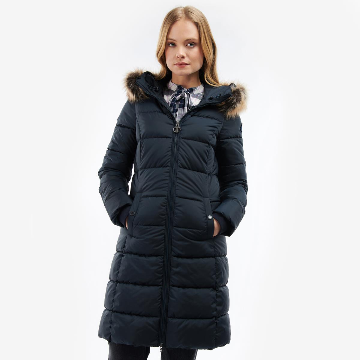 Barbour Womens Rosoman Quilted Jacket Navy