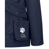 Navy Hoggs Of Fife Womens Fara Waterproof Jacket Pocket